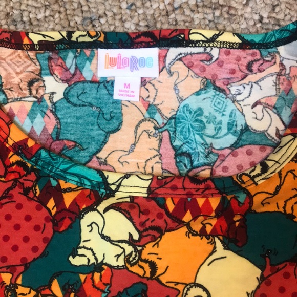 Lula Roe multi-colored tee - Picture 2 of 2